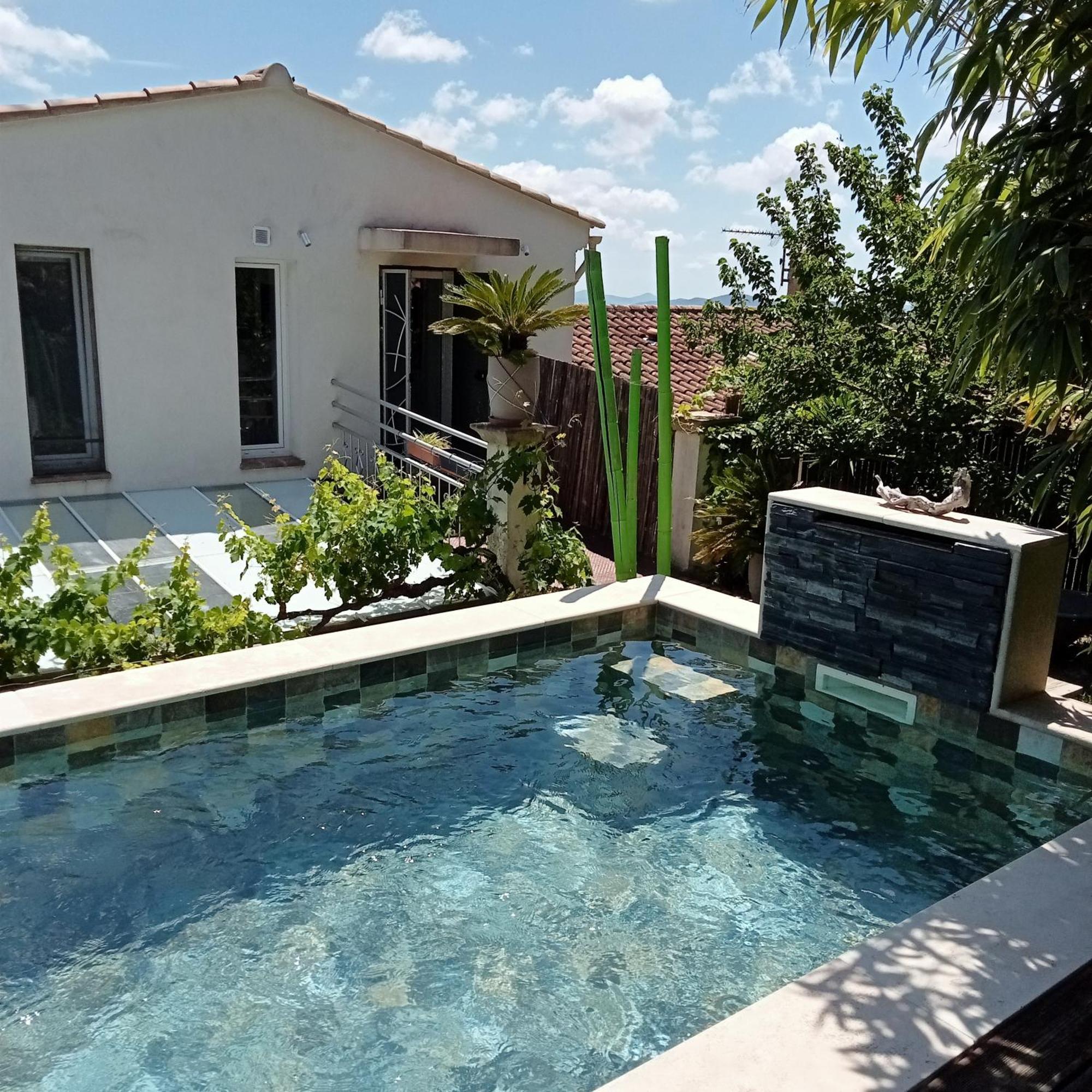 Logement De Charme Avec Piscine Et Jacuzzi Carnoules  Buitenkant foto